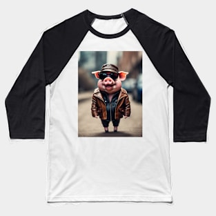 Funny pig Baseball T-Shirt